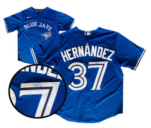 Teoscar Hernandez Signed Toronto Blue Jays Replica Nike Royal Jersey - Frameworth Sports Canada 