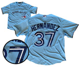 Teoscar Hernandez Signed Toronto Blue Jays Replica Nike Powder Blue Jersey