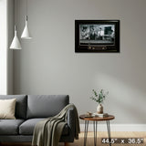 Rat Pack Framed Playing Pool – Detail – Frameworth