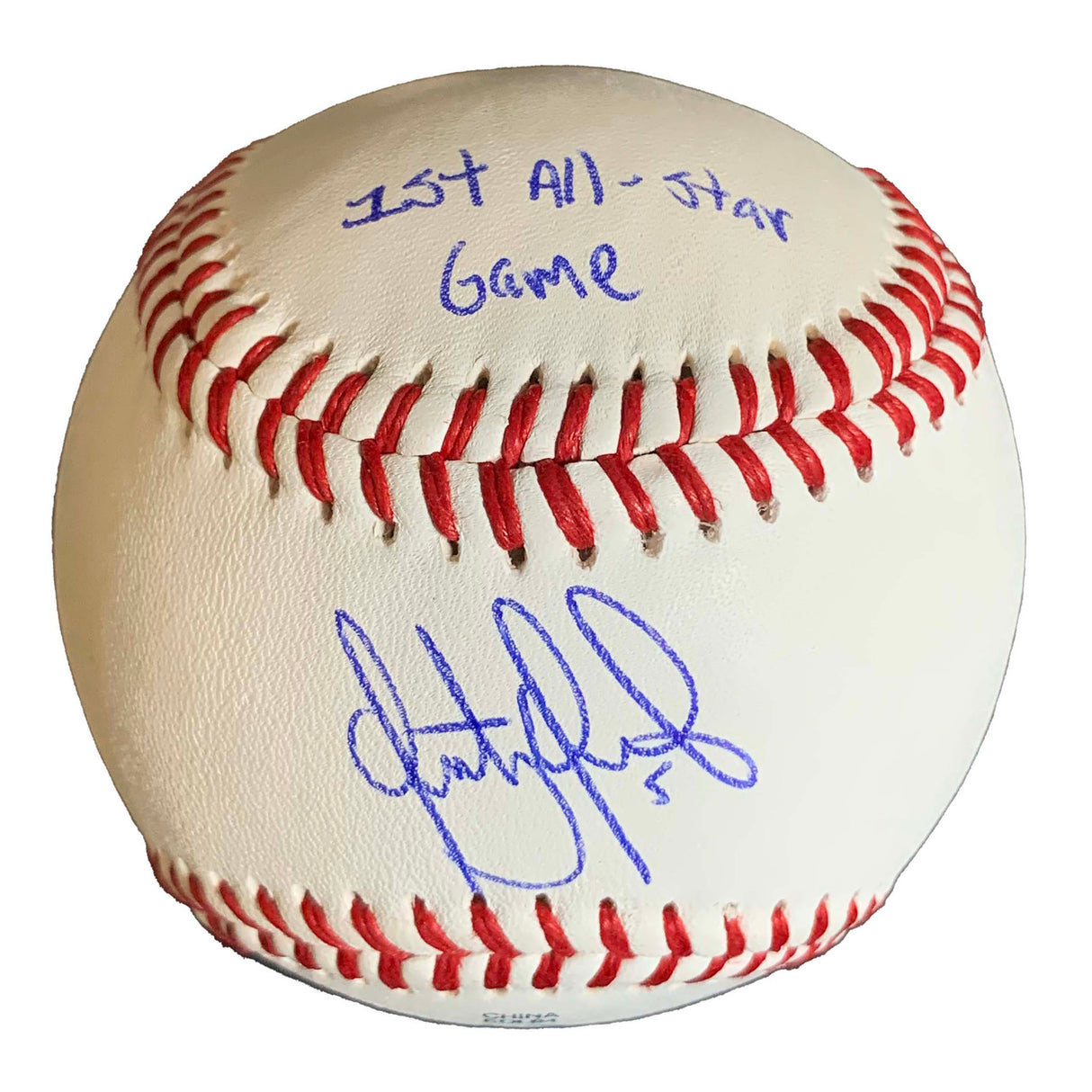 Santiago Espinal Signed Rawlings Replica RTD1/RTDC Baseball Inscribed with "1st All-Star Game 2022" - Frameworth Sports Canada 