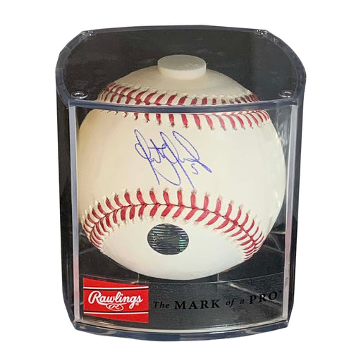 Santiago Espinal Signed Official MLB Baseball in a Case - Frameworth Sports Canada 