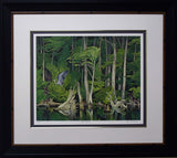 Blue Heron Framed By Aj Casson - Frameworth Sports Canada 