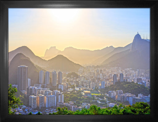 Rio De Janeiro, Brazil Framed 24x32 Cityscape Canvas - Frameworth Sports Canada 