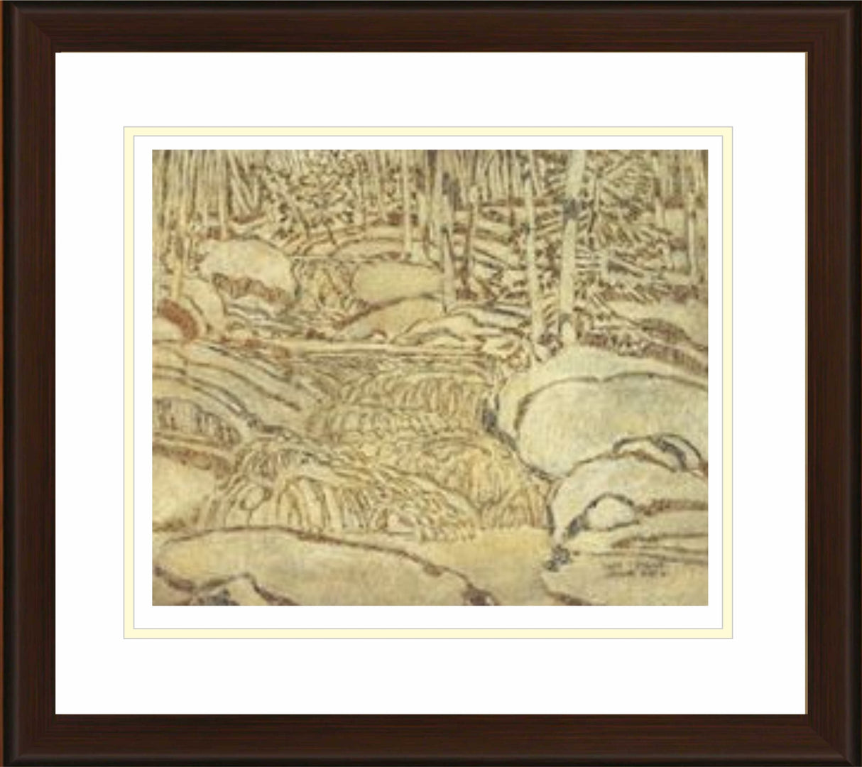 Earth And Sky Framed By David Milne - Frameworth Sports Canada 