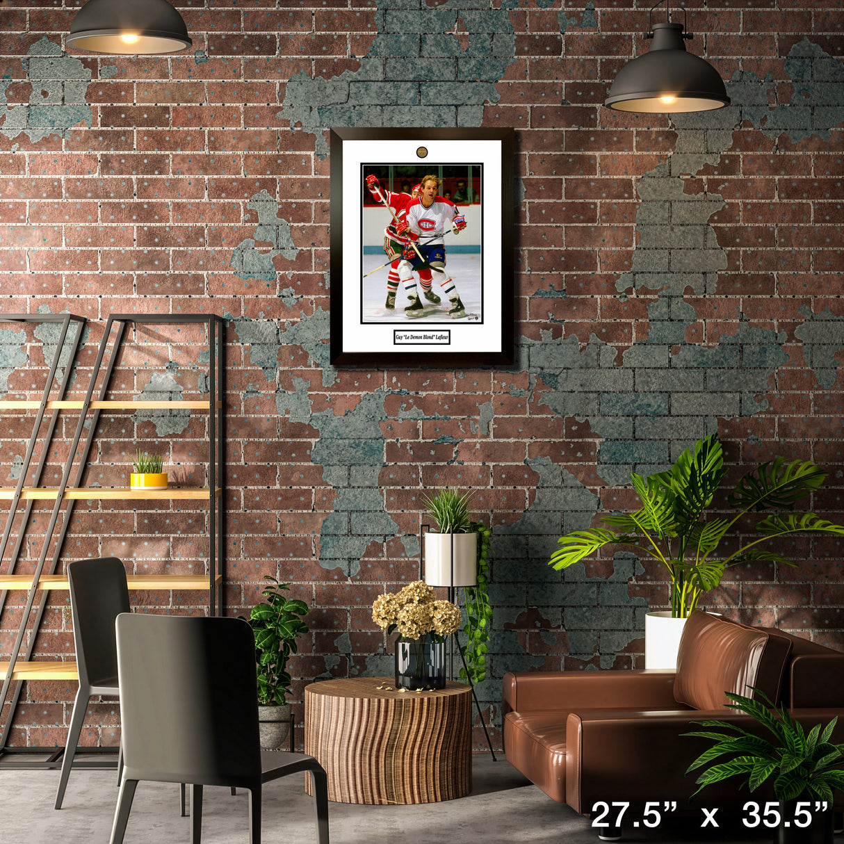 Guy Lafleur Framed Photo with Alumni Coin – Lifestyle – Frameworth