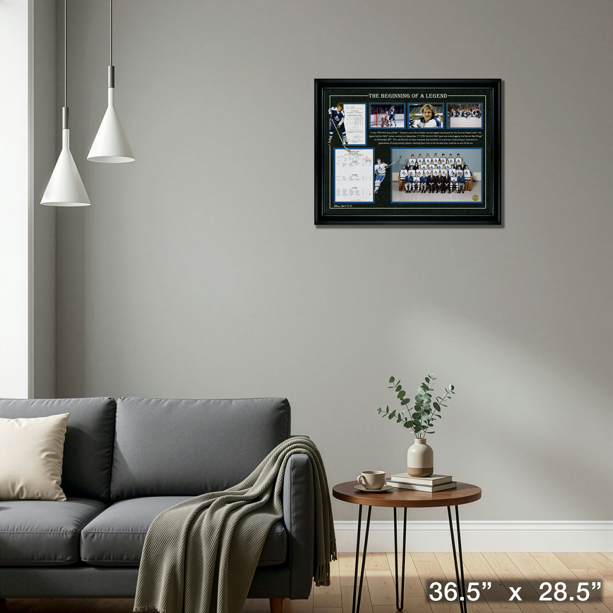 Darryl Sittler First Goal Framed Collage – Detail – Frameworth