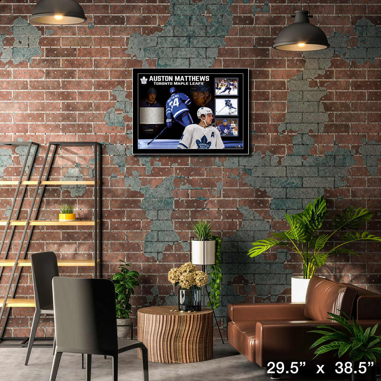 Auston Matthews Toronto Maple Leafs Framed Collage with PhotoGlass – Lifestyle – Frameworth
