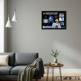Auston Matthews Toronto Maple Leafs Framed Collage with PhotoGlass – Detail – Frameworth