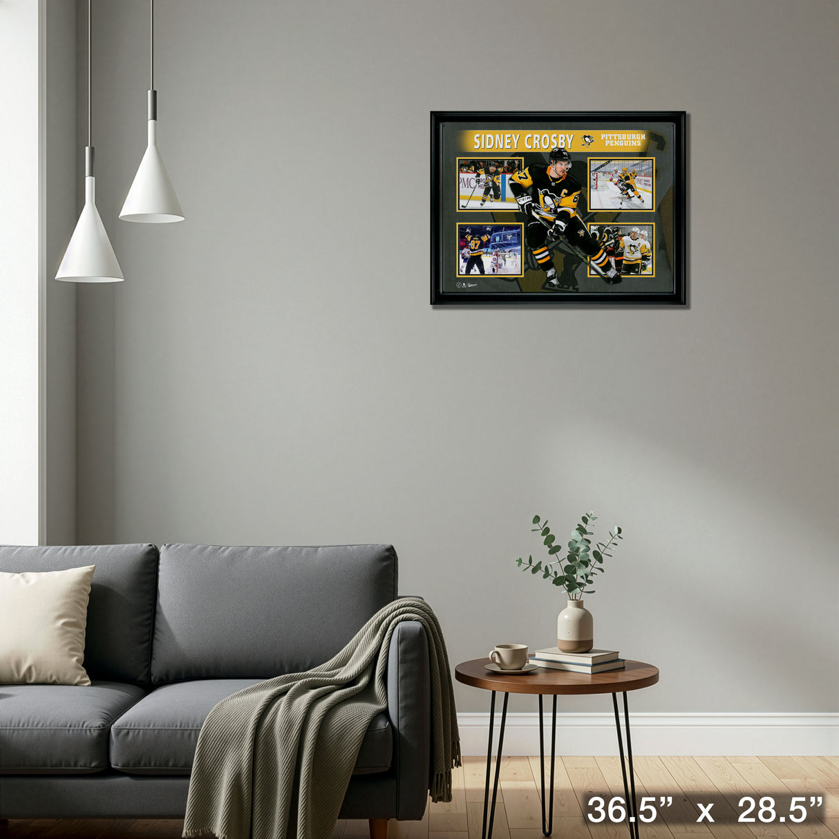 Sidney Crosby Framed 4 Photo Collage Pittsburgh Penguins – Detail – Frameworth