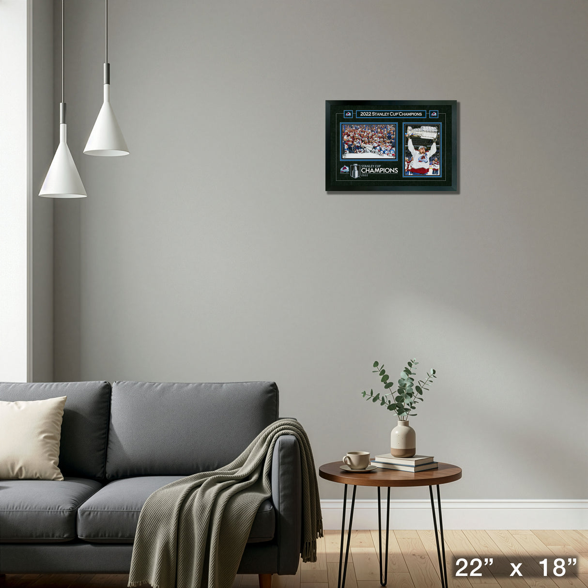 Mikko Rantanen Framed Colorado Avalanche 16x24 2022 Stanley Cup Collage – Detail – Frameworth