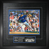 Kevin Gausman Signed Framed 16x20 Toronto Blue Jays Throwing Front View Action Photo