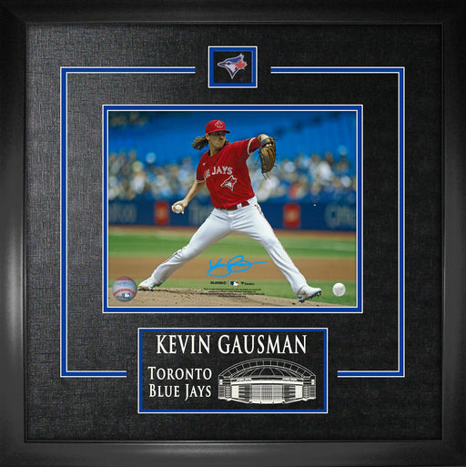 Kevin Gausman Signed Framed 8x10 Toronto Blue Jays Red Wind Up Photo - Frameworth Sports Canada 