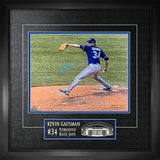 Kevin Gausman Signed Framed 16x20 Toronto Blue Jays Throwing Back View Action Photo - Frameworth Sports Canada 