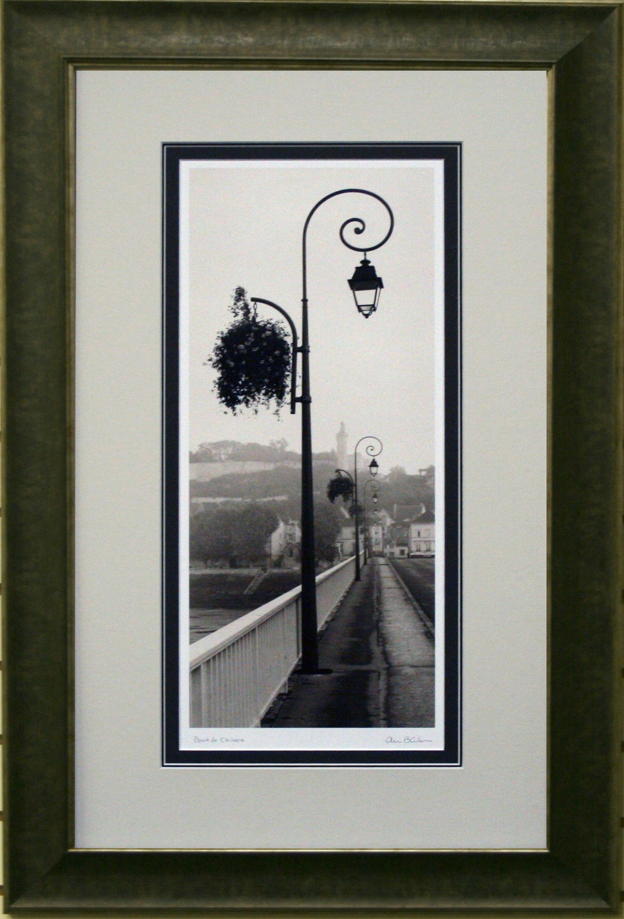 Pont De Chinon Vetico Framed By Alan Blaustein - Frameworth Sports Canada 