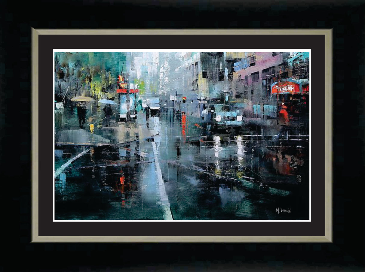 Montreal Rain Framed Print