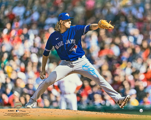 Kevin Gausman Signed 16x20 Unframed Toronto Blue Jays Throwing Front View Action Photo - Frameworth Sports Canada 