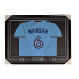 Alek Manoah Signed Framed Toronto Blue Jays Replica Light Blue Nike Jersey