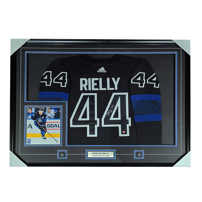 Morgan Rielly Signed Framed Toronto Maple Leafs X Drew House Adidas Authentic Third Jersey