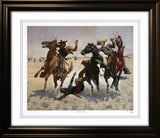 Aiding A Comrade Framed By Frederic Remington - Frameworth Sports Canada 