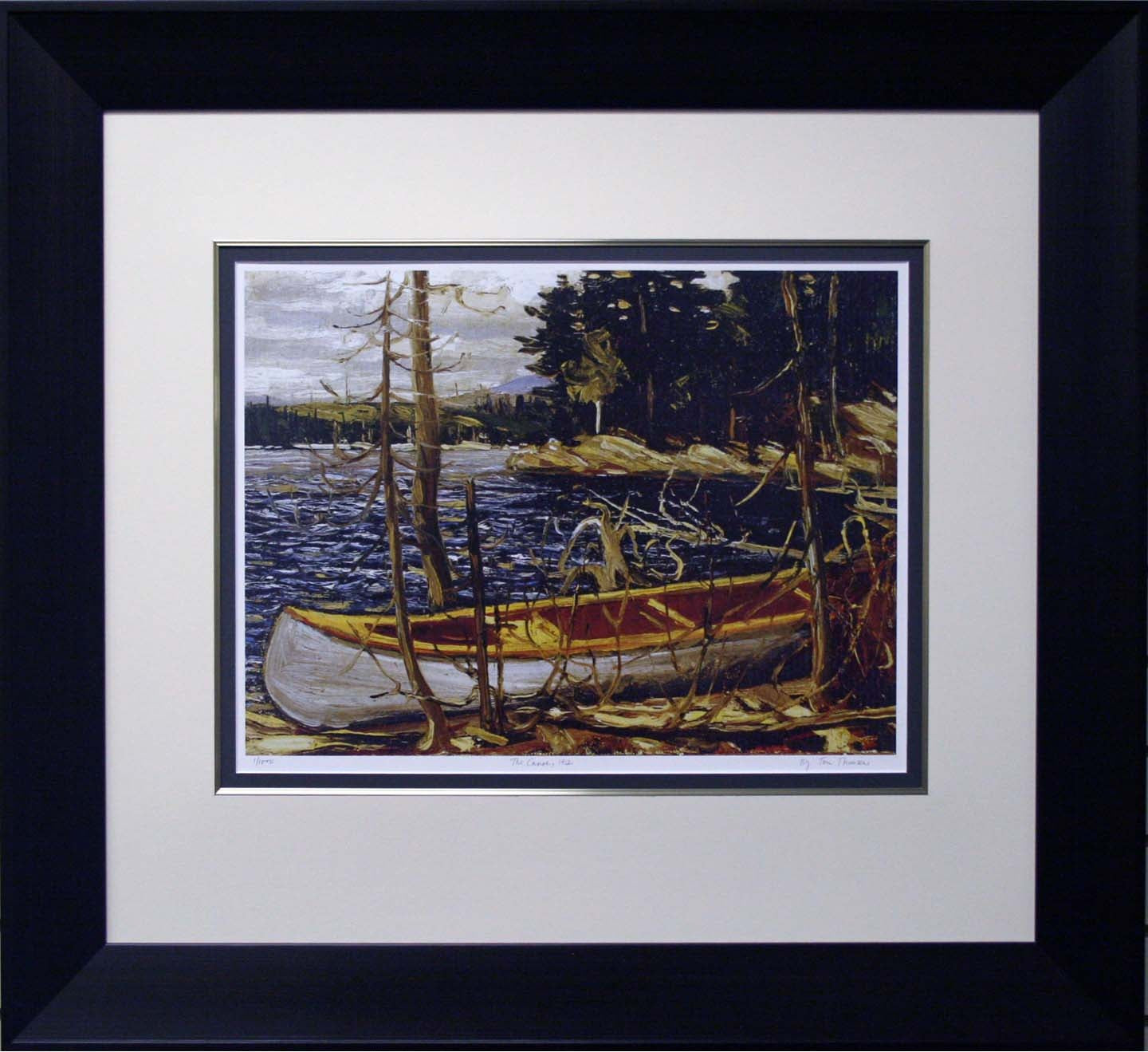 The Canoe 1912 by Tom Thomson store Framed