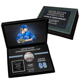 Jordan Romano Signed Baseball in a Toronto Blue Jays Deluxe Case