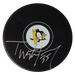 Tristan Jarry Signed Pittsburgh Penguins Logo Puck - Frameworth Sports Canada 