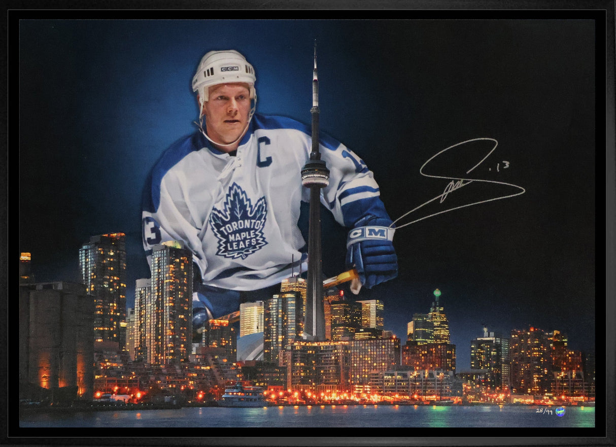 FREE GIFT | Mats Sundin Signed Framed 20x29 Canvas Toronto Maple Leafs Skyline Edition (Limited Edition of 99)