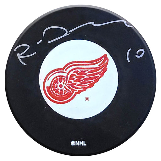 Ron Duguay Signed Detroit Red Wings Puck - Frameworth Sports Canada 