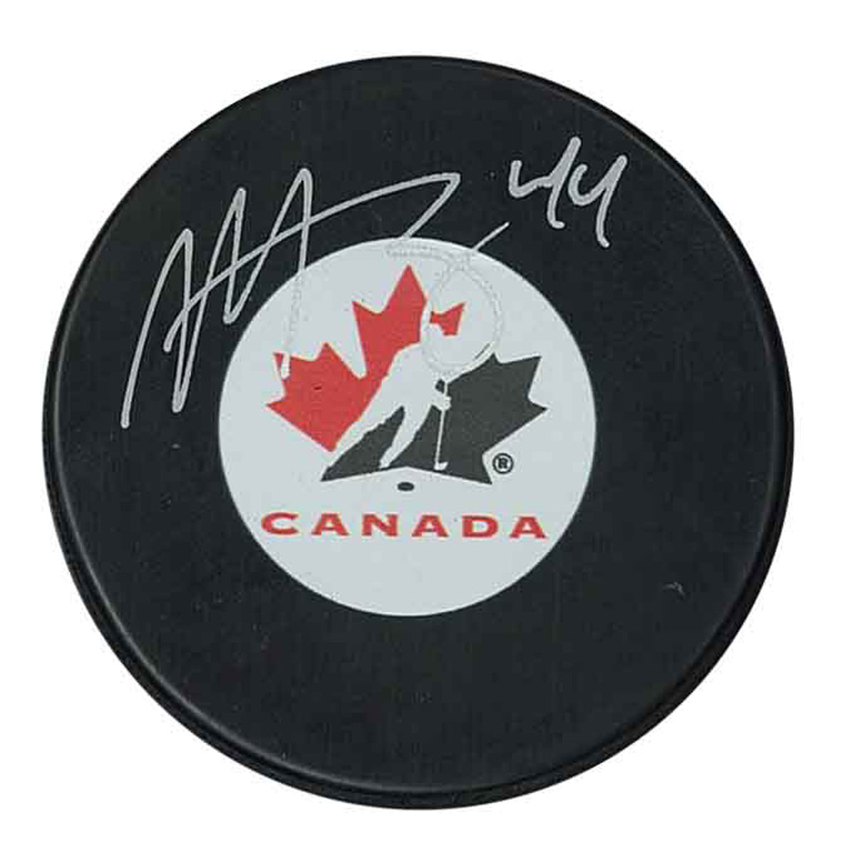 Morgan Rielly Signed Team Canada Puck - Frameworth Sports Canada 