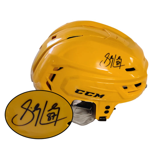 Sidney Crosby Signed Helmet Yellow CCM - Frameworth Sports Canada 