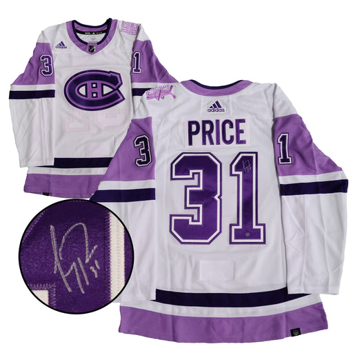 Carey Price Signed Montreal Canadiens 2022 Hockey Fights Cancer Adidas Jersey - Frameworth Sports Canada 