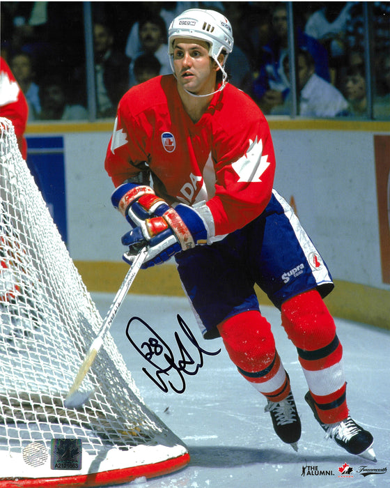 Doug Gilmour Signed 8x10 Photo Canada Cup Red-V Skating