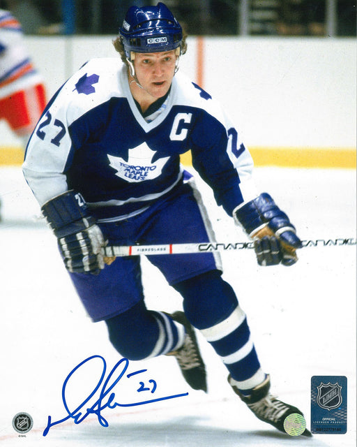 Darryl Sittler Signed 8x10 Toronto Maple Leafs Skating Photo - Frameworth Sports Canada 