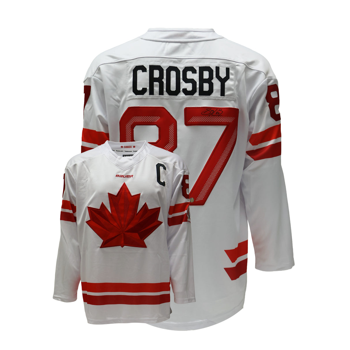 Sidney Crosby Signed Hockey Canada 2026 Bauer - Replica Jerseys