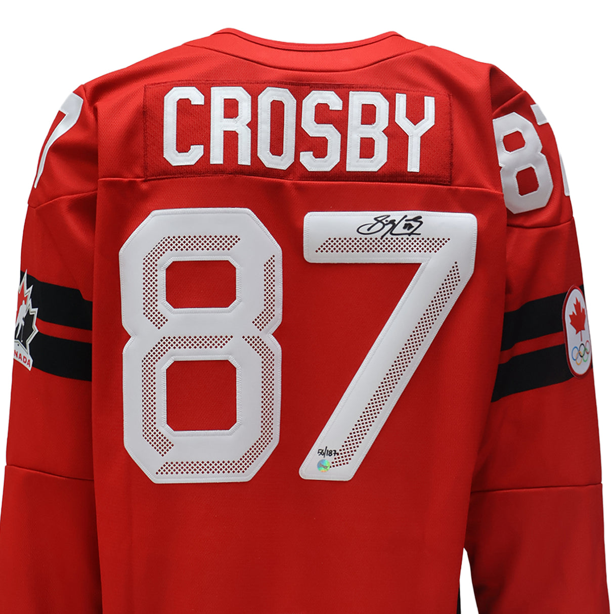Sidney Crosby Signed Hockey Canada 2026 Red Bauer Semi-Pro Jersey (Limited Edition of 187)