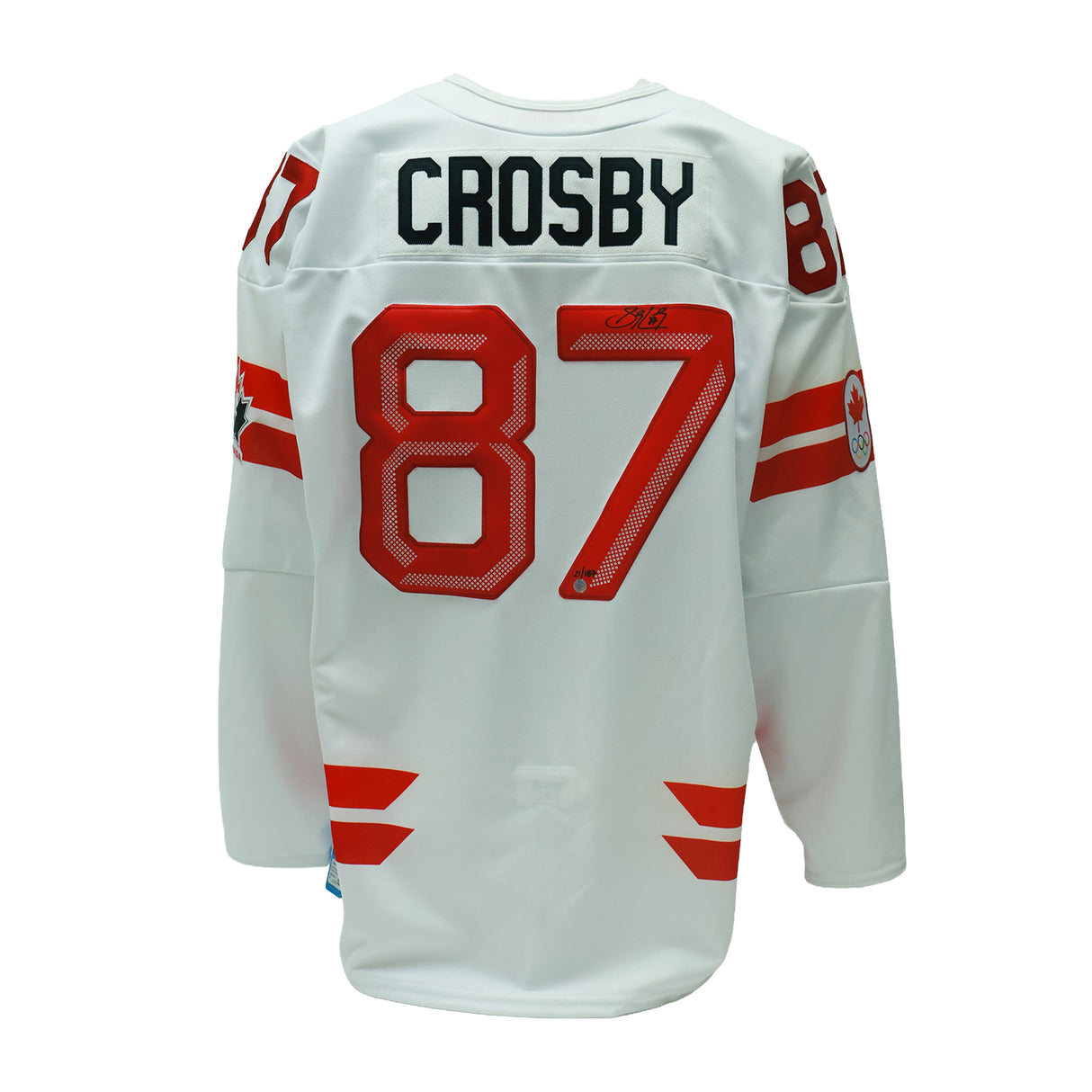 Sidney Crosby Signed Hockey Canada 2026 White Bauer Semi-Pro Jersey (Limited Edition of 187)