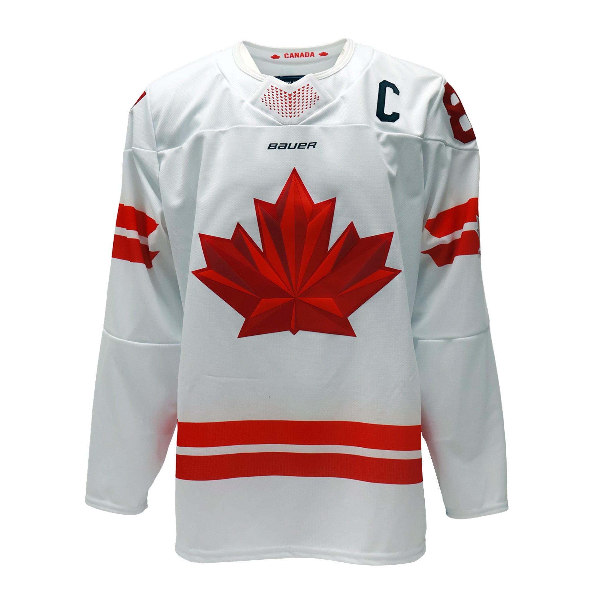 スケートボード FTC 86ERS HOCKEY JERSEY Sidney Crosby Signed Hockey Canada 2026 White Bauer Semi-Pro