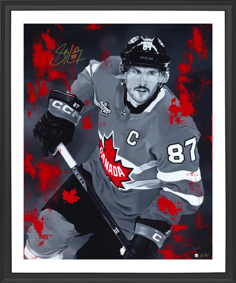 Sidney Crosby Signed Framed 16x20 Team Canada 2025 Four Nations Print (Limited Edition of 87) - AUCTION