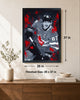 Sidney Crosby 2025 Four Nations Poster Framed 26x37 - lifestyle 4