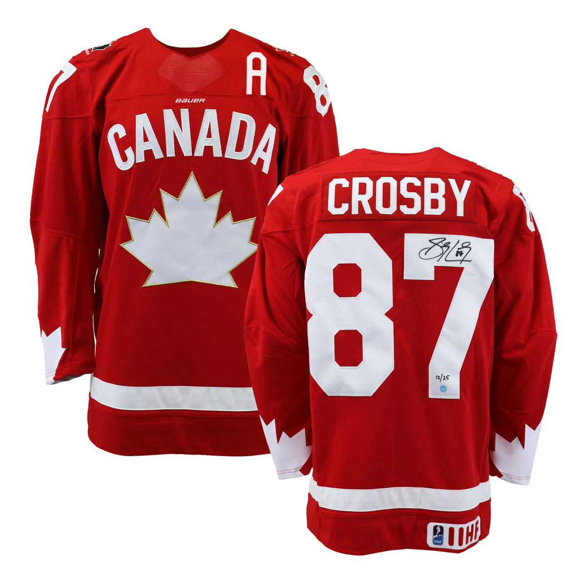 Sidney Crosby Signed 2026 IIHF World Championship Bauer Replica Jersey (Limited Edition of 25) - AUCTION
