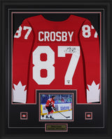Sidney Crosby Signed Framed 34x42 2026 IIHF World Championship Bauer Replica Jersey (Limited Edition of 25) - AUCTION