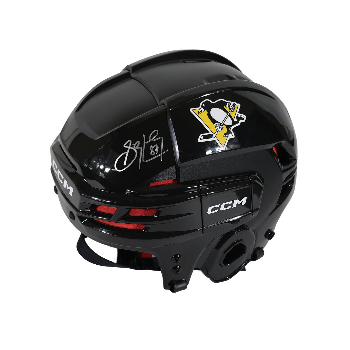 Sidney Crosby and Jaromir Jagr Dual Signed Pittsburgh Penguins Black CCM Helmet - AUCTION