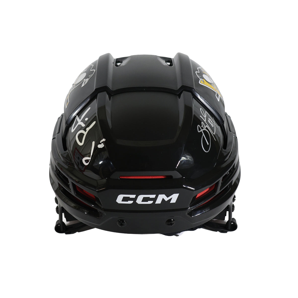 Sidney Crosby and Jaromir Jagr Dual Signed Pittsburgh Penguins Black CCM Helmet - AUCTION
