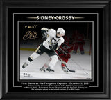 Sidney Crosby Signed Framed 16x20 Photo in Photoglass Pittsburgh Penguins "Number one pick in the 2005 NHL Draft" (Limited Edition of 20) - AUCTION