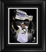 Sidney Crosby Signed 16x20 Print Framed Pittsburgh Penguins 2009 Stanley Cup Hoist Spotlight Edition (Limited Edition of 25)