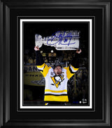 Sidney Crosby Signed 16x20 Print Framed Pittsburgh Penguins 2017 Stanley Cup Hoist Spotlight Edition (Limited Edition of 25)
