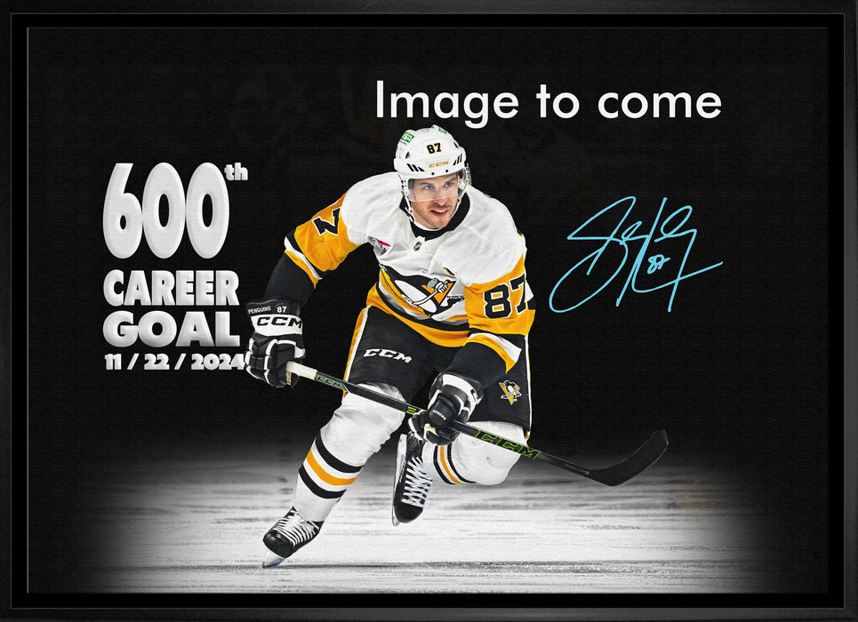 Sidney Crosby Signed Framed Canvas 600 Goals (Limited Edition of 87)