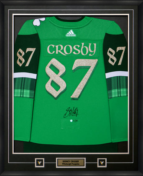 Sidney Crosby Signed Framed Jersey Pittsburgh Penguins St.Pats Adidas (Limited Edition of 25) - AUCTION