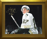 Sidney Crosby Signed 16x20 Photo Framed PhotoGlass Pittsburgh Penguins with "1st Game" Inscriptions (Limited Edition of 25) - AUCTION