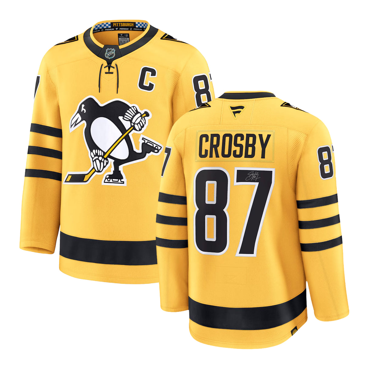 Auction - Sidney Crosby Signed Penguins 2025 Alternate Fanatics Premium Jersey (Limited Edition of 87) - AUCTION